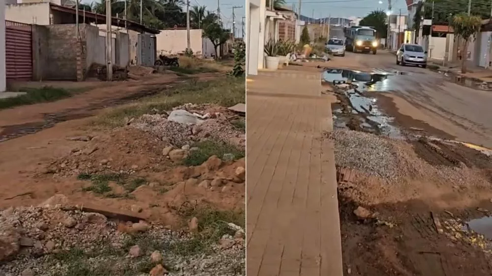 Moradores denunciam esgoto a céu aberto na Rua Manoel Torres, em Patos, e cobram providências