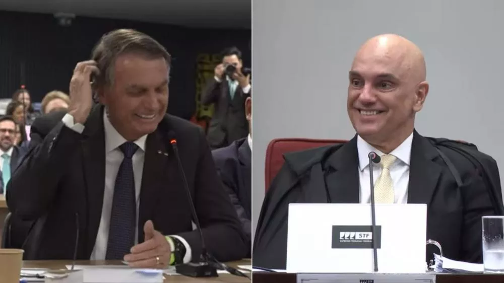 Em tom de brincadeira, Bolsonaro convida Moraes para ser seu vice em 2026 durante interrogatório no STF