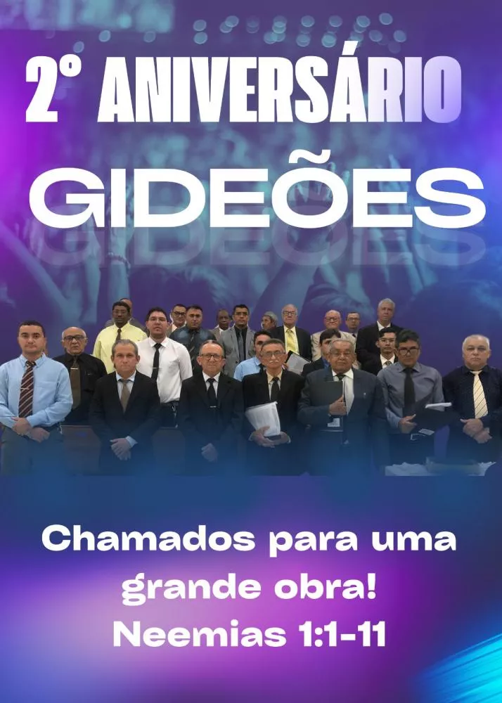 Igreja Filadélfia, em Patos, promove celebração festiva em comemoração ao aniversário do grupo de louvor Os Gideões