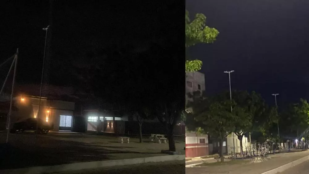 Moradores reclamam de escuridão na Praça do bairro Noé Trajano, em Patos