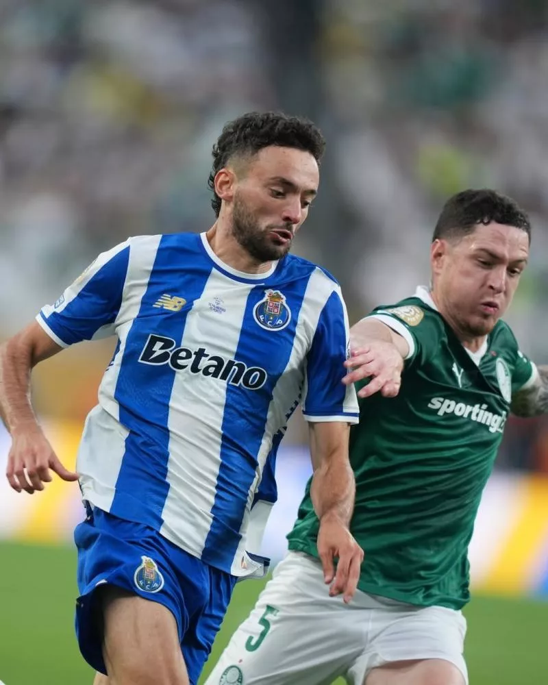 No primeiro duelo Brasil x Europa do Mundial, Palmeiras e Porto empatam em jogo agitadíssimo
