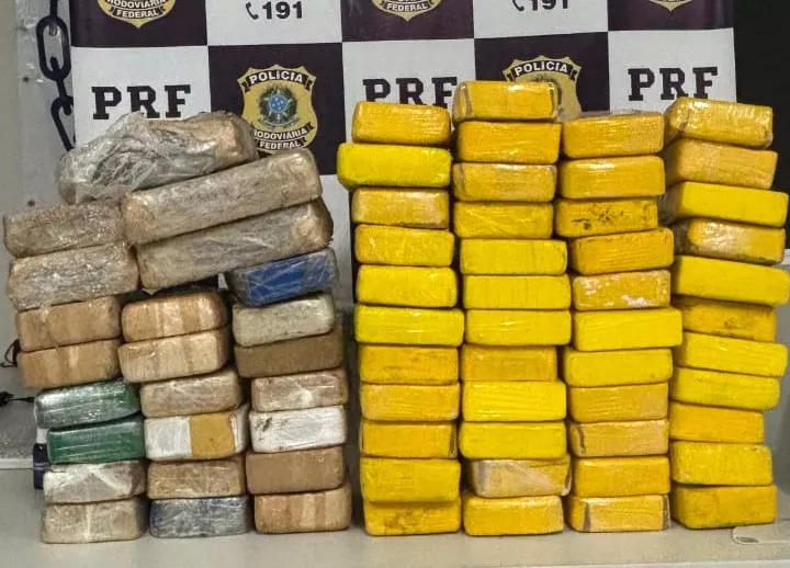 Droga apreendida em Patos está avaliada em mais de R$ 12 milhões, detalha PRF; material seria distribuído nos festejos juninos