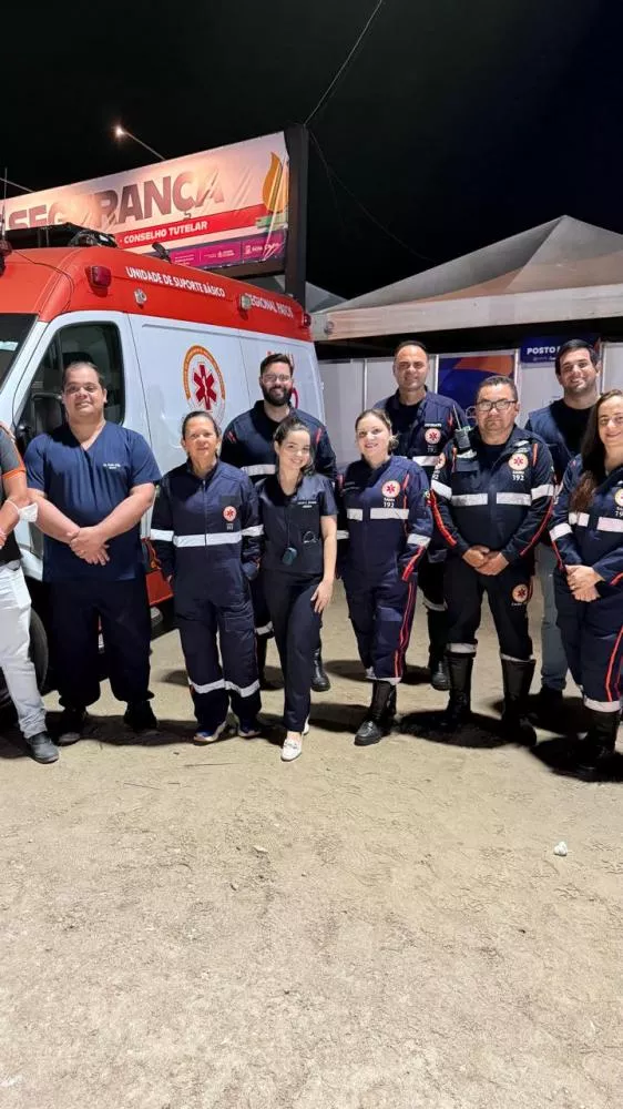 SAMU Regional de Patos trabalha prestando assistência a população durante o São João 2025