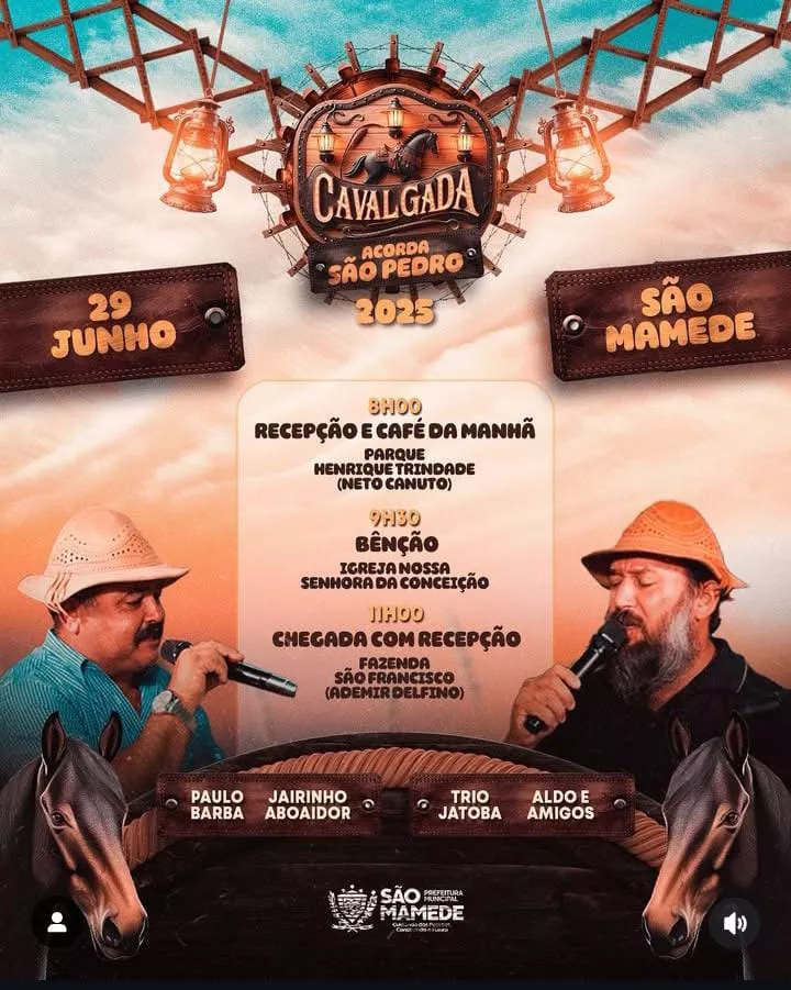 Cavalgada “Acorda São Pedro“ de São Mamede será neste domingo, 29 de junho 