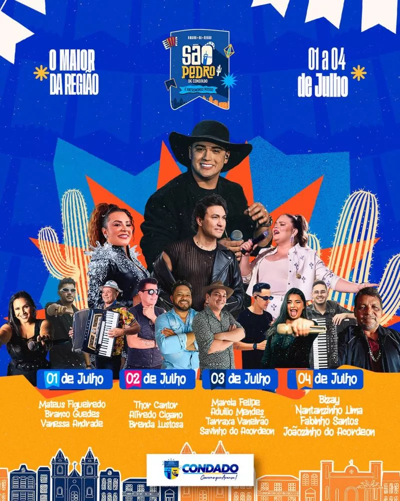 São Pedro de Condado promete ser um dos maiores da Paraíba em 2025 com atrações para todos os gostos