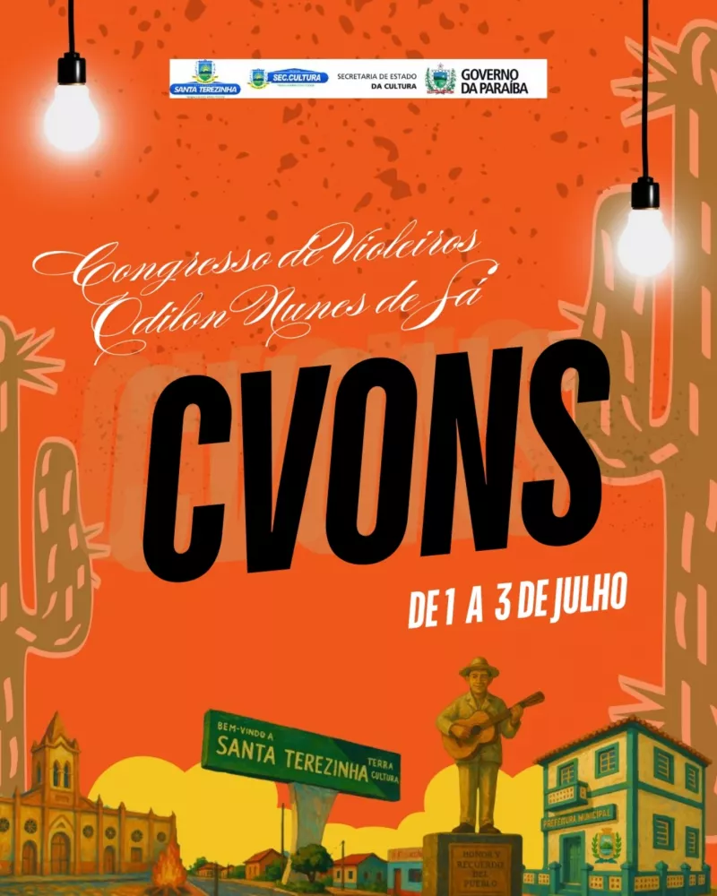 Repente e emoção: Santa Terezinha sedia Congresso de Violeiros Odilon Nunes de Sá nos dias 1, 2 e 3 de julho
