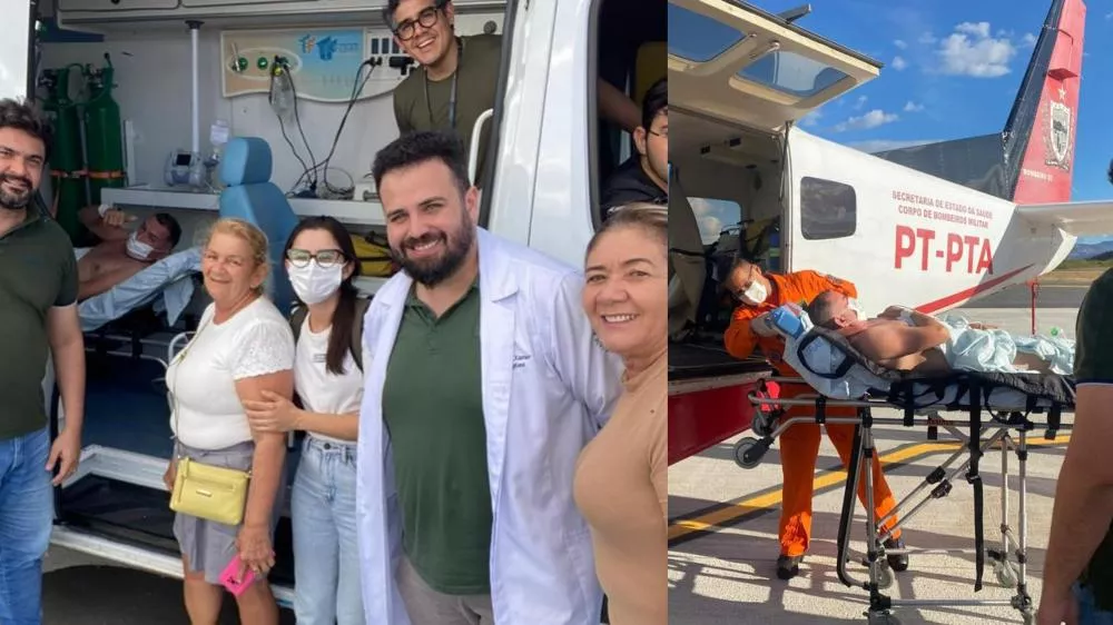 Dam Di Sousa está internado na UTI do Hospital Metropolitano e passará por cirurgia de revascularização; ele segue estável e consciente