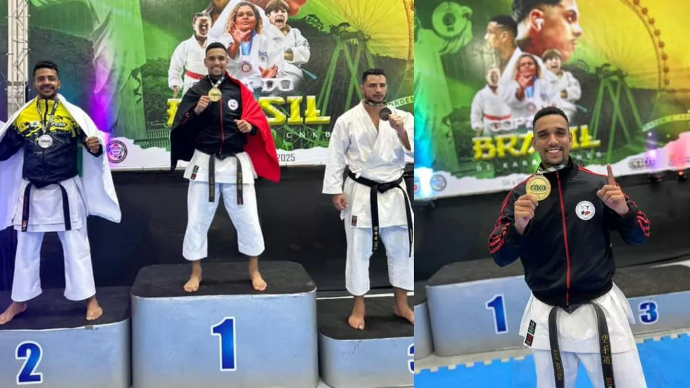 Atleta Kaio Gouveia é campeão da Copa do Brasil de Karatê e se classifica para o Mundial na Europa em 2026
