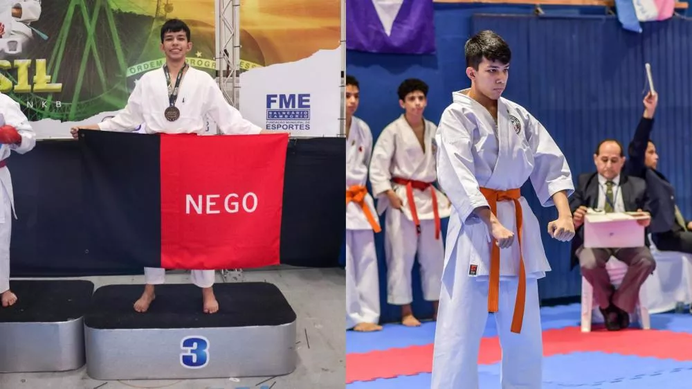 Jovem patoense João Lucas Nóbrega conquista bronze na Copa do Brasil de Karatê e garante vaga para o Mundial de 2026