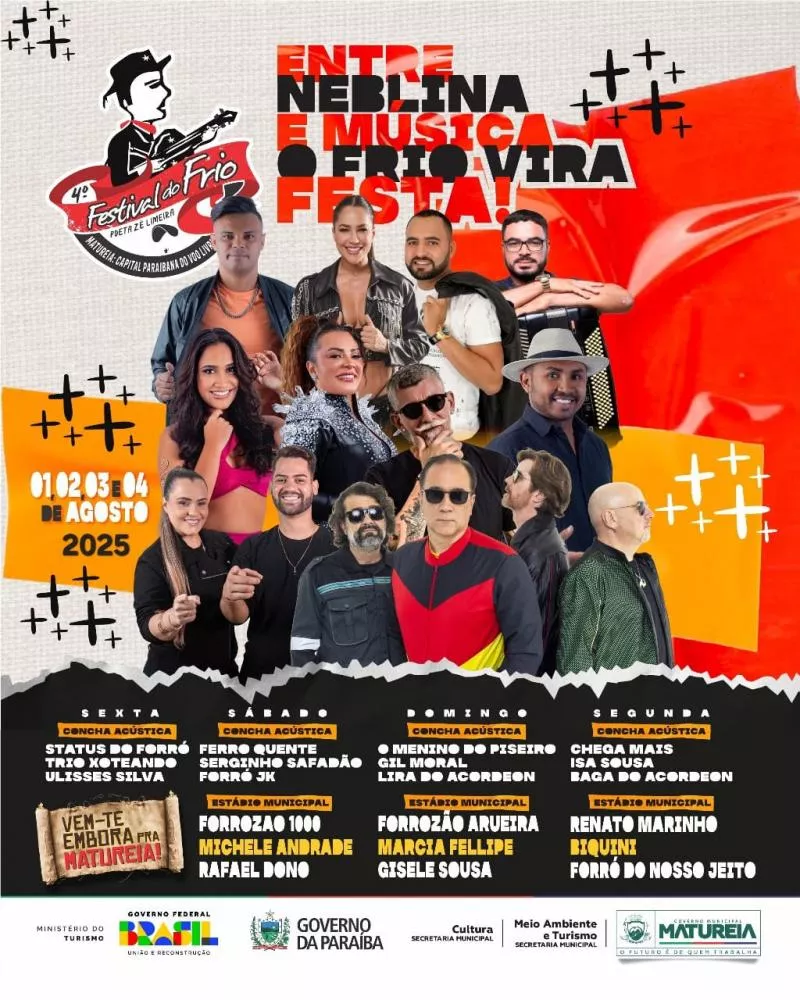 IV Festival do Frio de Matureia – Programação Completa Anunciada