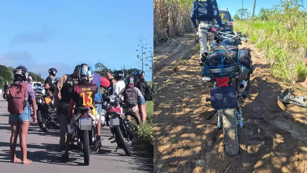 PRF e Polícia Militar realizam operação contra “rolezinhos” e aplicam 48 autos de infração na BR-101, na Grande João Pessoa