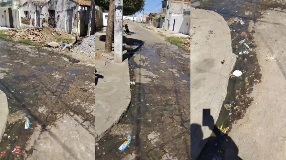 Moradora denuncia galeria estourada há mais de uma semana no bairro Jatobá, em Patos