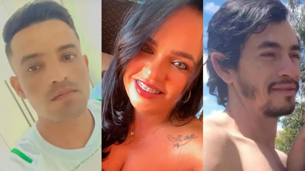 À esquerda Max, ao centro Natália, e à direita Natanael (Foto: Reprodução)