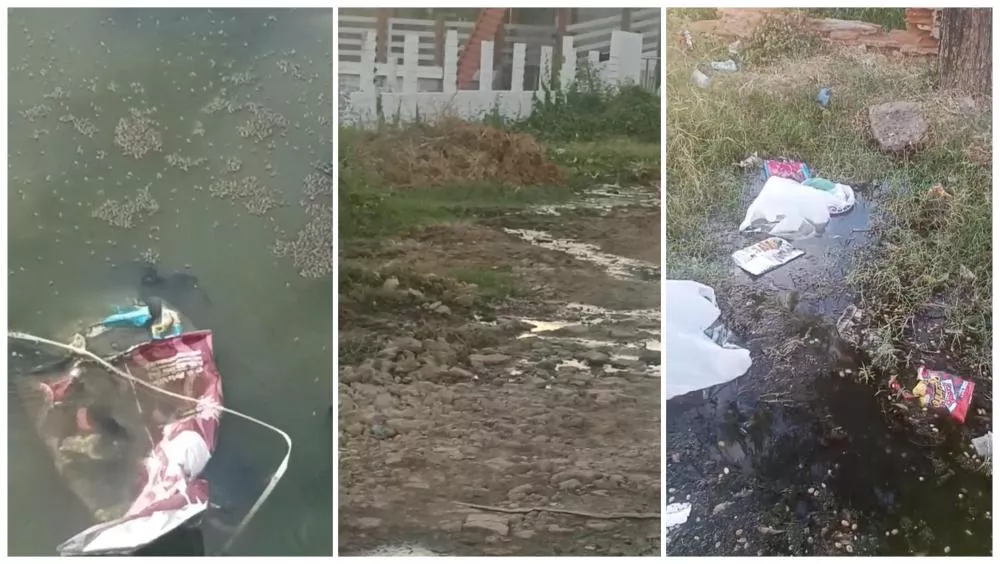 Moradores denunciam canal a céu aberto e galeria estourada no bairro Monte Castelo, em Patos