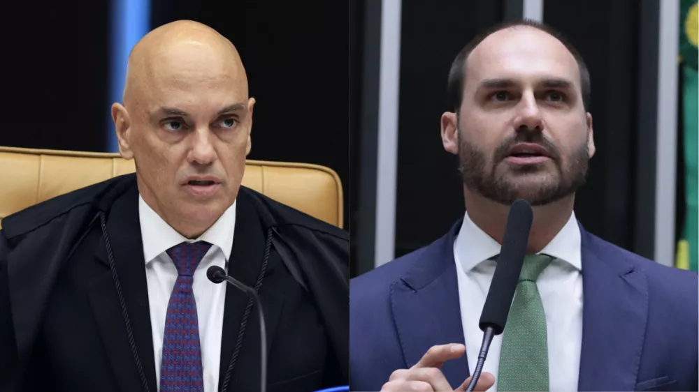 Moraes bloqueia bens, contas e Pix de Eduardo Bolsonaro