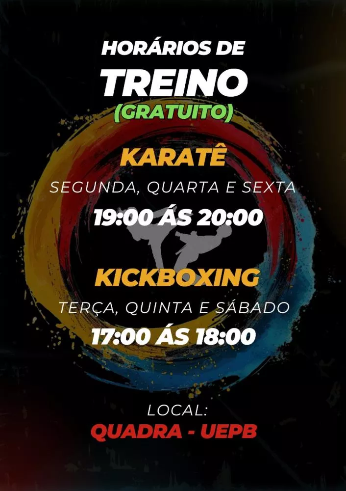 Programa de extensão da UEPB em Patos oferece aulas gratuitas de caratê e kickboxing para a comunidade