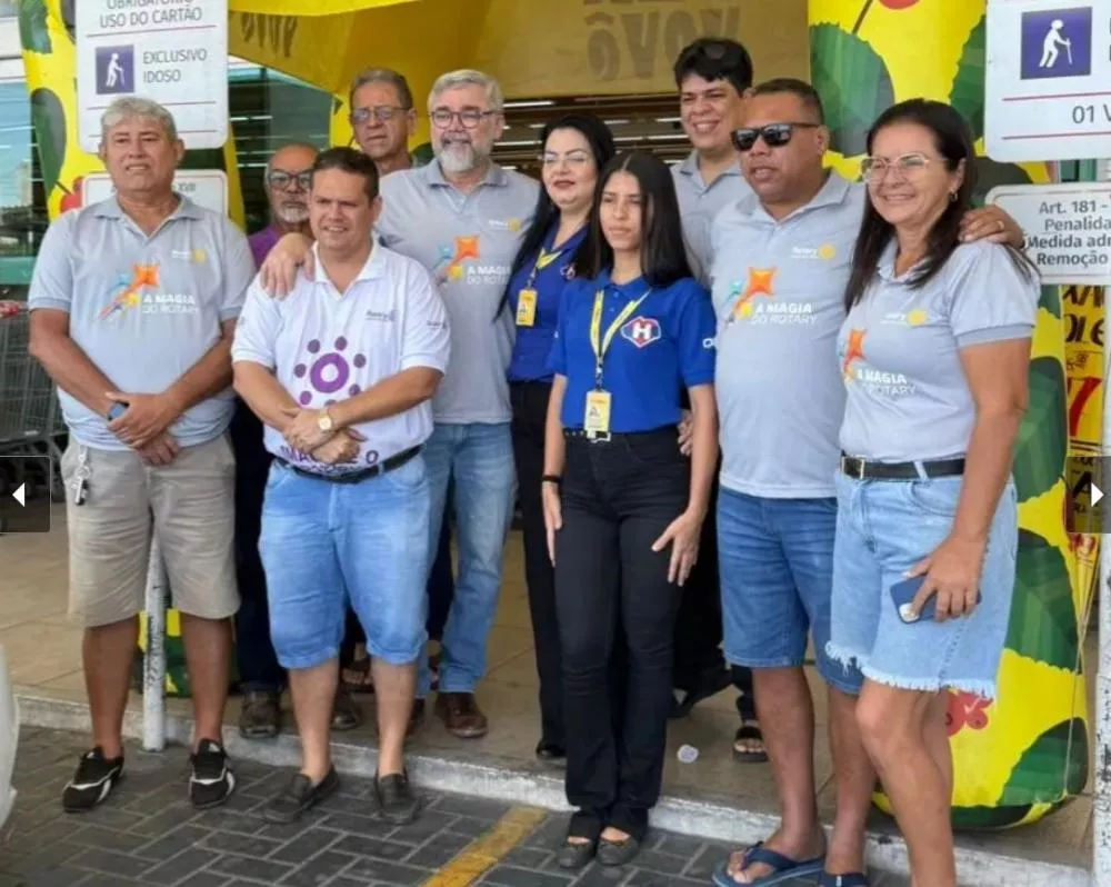 Rotary Club de Patos Norte promove campanha solidária em supermercados da cidade