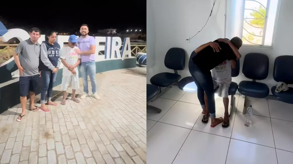 Reencontro emocionante entre pai e filha comove a cidade de Teixeira após cerca de cinco anos