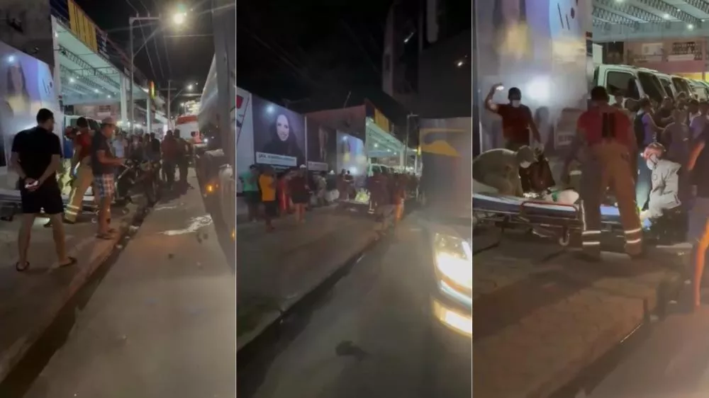 Grave acidente entre moto e caminhão deixa duas pessoas feridas na BR-230, em Pombal