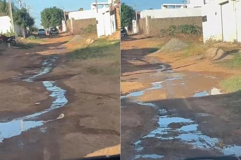 Moradores denunciam paralisação de obra de calçamento no bairro Salgadinho; prefeitura aponta irregularidades em ligações de esgoto