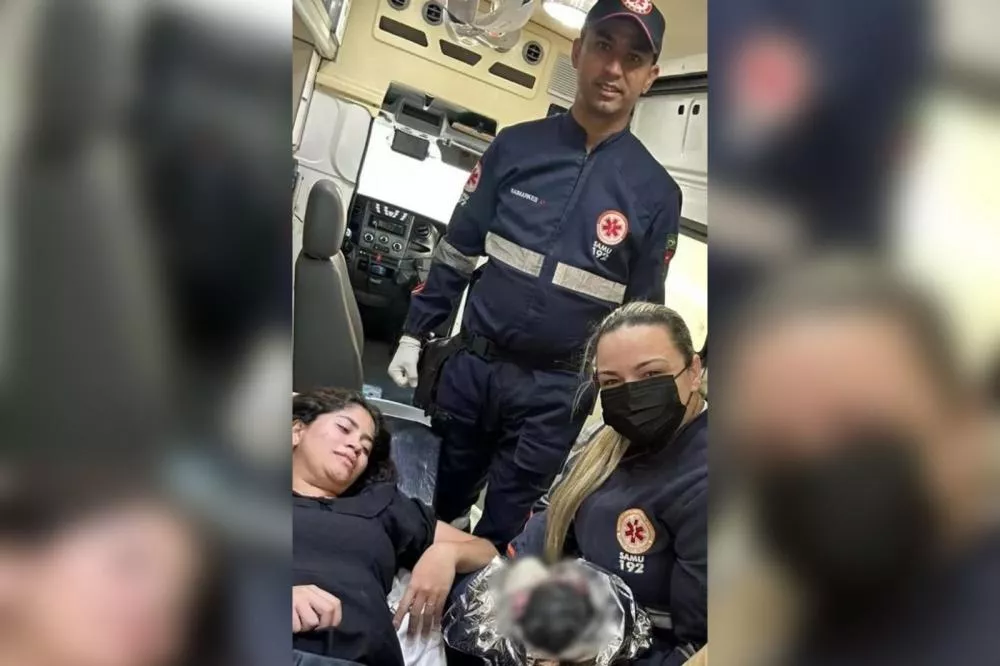 Parto emocionante: Bebê nasce dentro de ambulância do SAMU em Passagem-PB