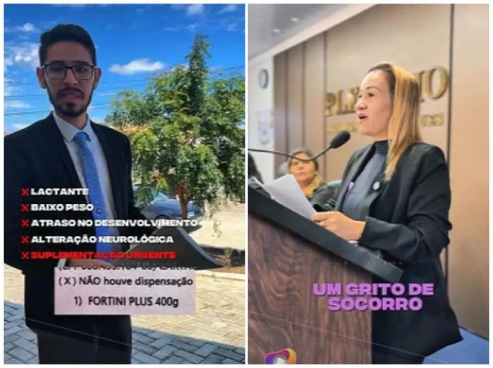 Advogado e secretária de saúde de Teixeira trocam acusações sobre entrega de leite para criança com necessidades especiais