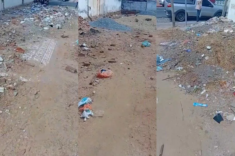 Moradora denuncia abandono de terreno que gera insegurança na Rua Felizardo Leite, em Patos