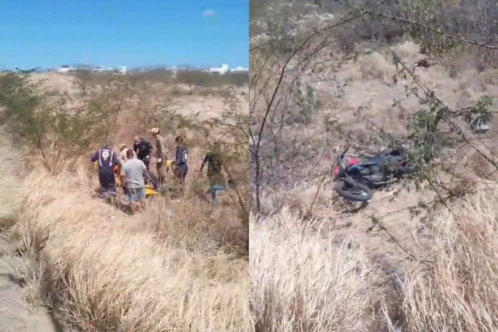 Motociclista fica ferido após passar mal e sofrer acidente na Alça Sudeste, em Patos