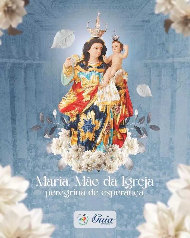 Imagem de Nossa Senhora da Guia peregrina por Patos e João Pessoa em preparação para a Festa da Padroeira