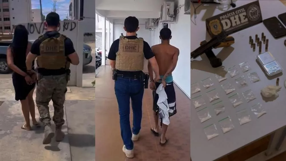 DHE prende suspeito com mandado em aberto, desarticula ponto de tráfico em Patos e conduz mulher em flagrante