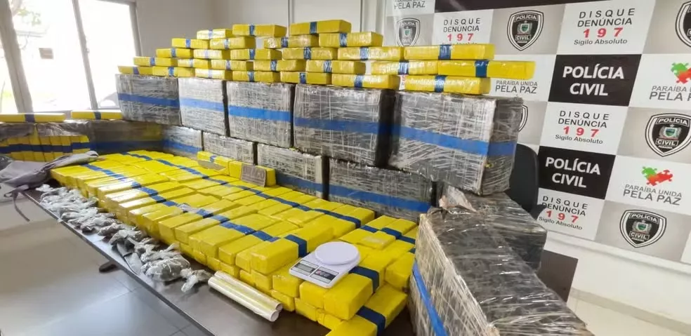 Meia tonelada de droga é apreendida e duas pessoas são presas em João Pessoa