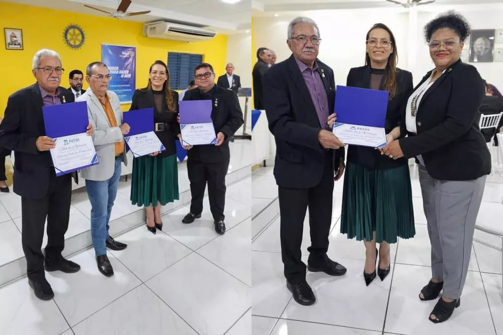 Rotary Clube de Patos celebra 78 anos de fundação e recebe Votos de Aplauso da Vereadora Nadir por ações solidárias