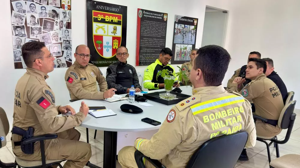 Forças de segurança alinham estratégias para carreata da Festa de Nossa Senhora da Guia, em Patos