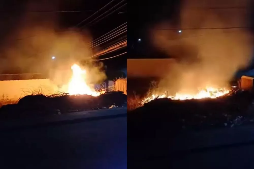 Incêndio em terreno baldio revolta moradores do bairro Jatobá, em Patos