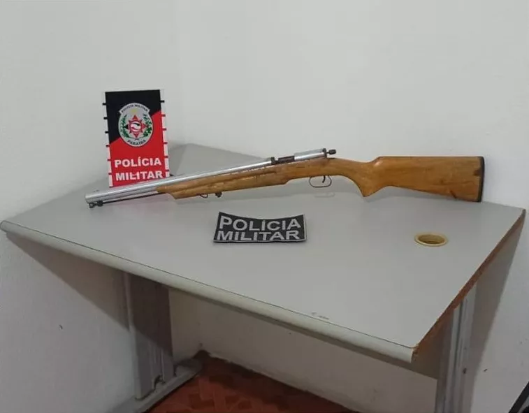 Polícia Militar apreende arma de fogo na zona rural de Santa Terezinha-PB