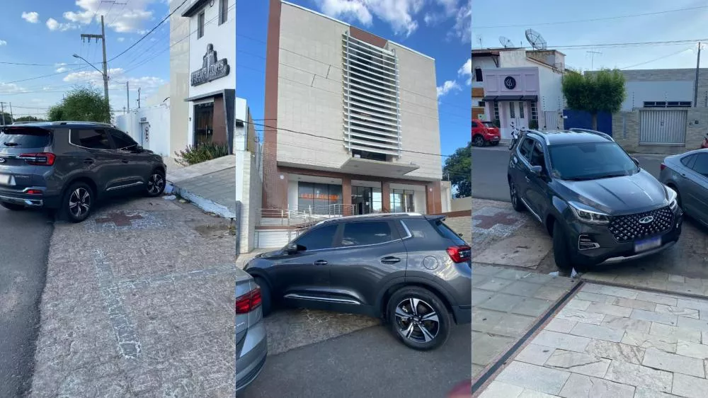 Usuário relata dificuldade de acesso ao Medical Center, em Patos, por bloqueio de rampa devido ao uso irregular do estacionamento