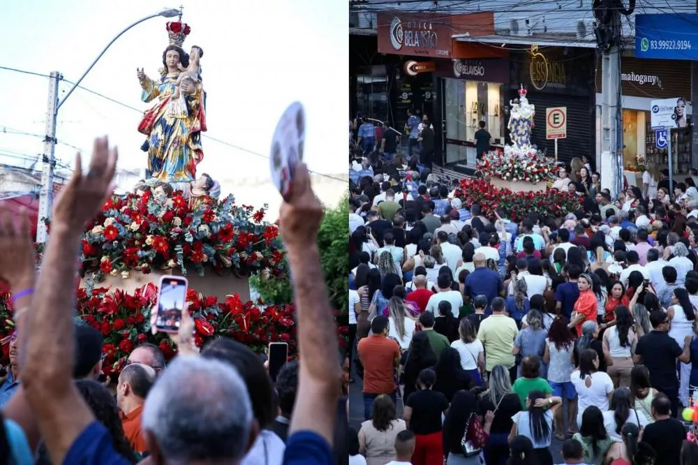 Multidão acompanha encerramento da 237ª Festa de Nossa Senhora da Guia em Patos