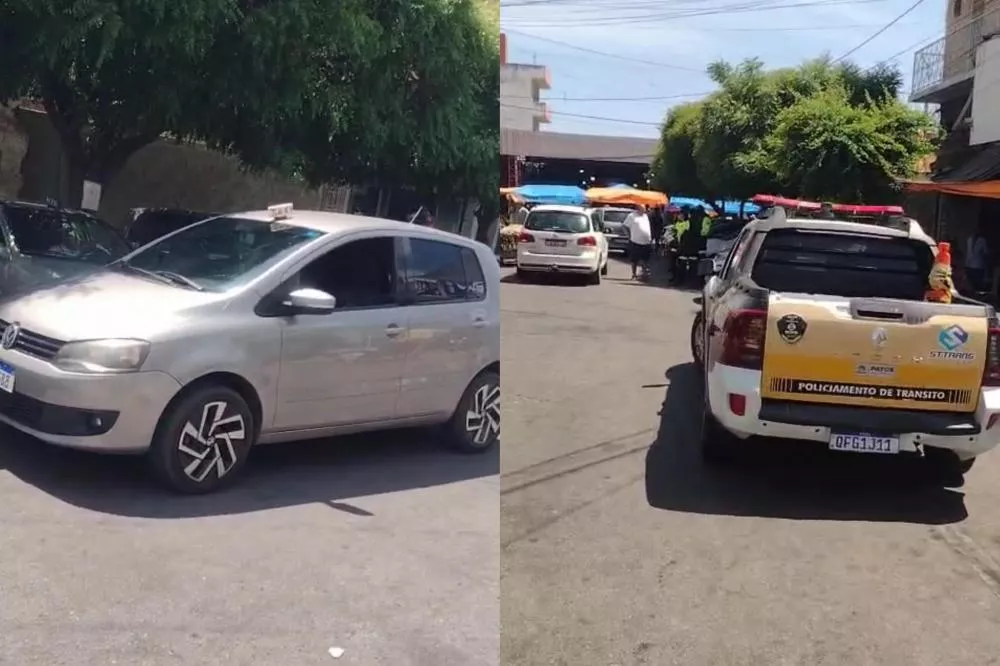 Ampliação da praça de táxi no Centro de Patos gera impasse entre comerciantes e taxistas