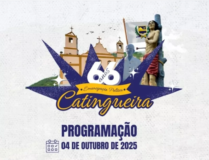Catingueira celebra 66 anos de emancipação política com programação especial em outubro