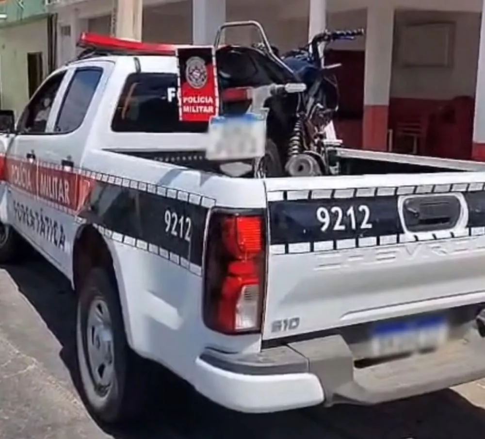 Polícia Militar apreende motocicleta adulterada e prende condutor em Coremas