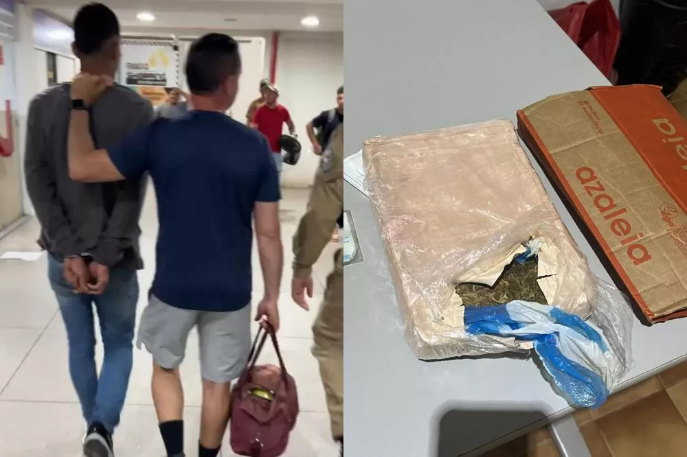 PM apreende 1 kg de skunk no Terminal Rodoviário de Patos após ação de policial à paisana