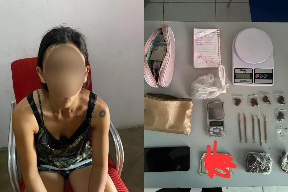 DRF prende mulher em flagrante por tráfico de drogas no bairro Liberdade, em Patos