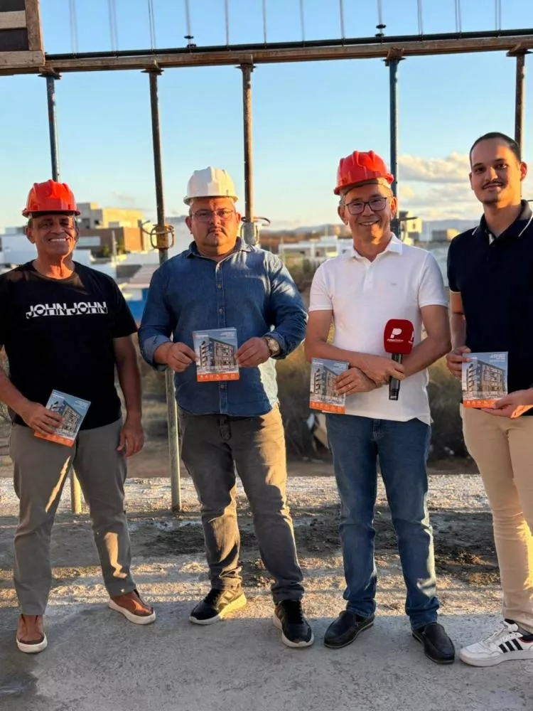 Patos Online visita obras do Residencial Ysis, novo empreendimento da Souza e Araújo Incorporadora em Patos