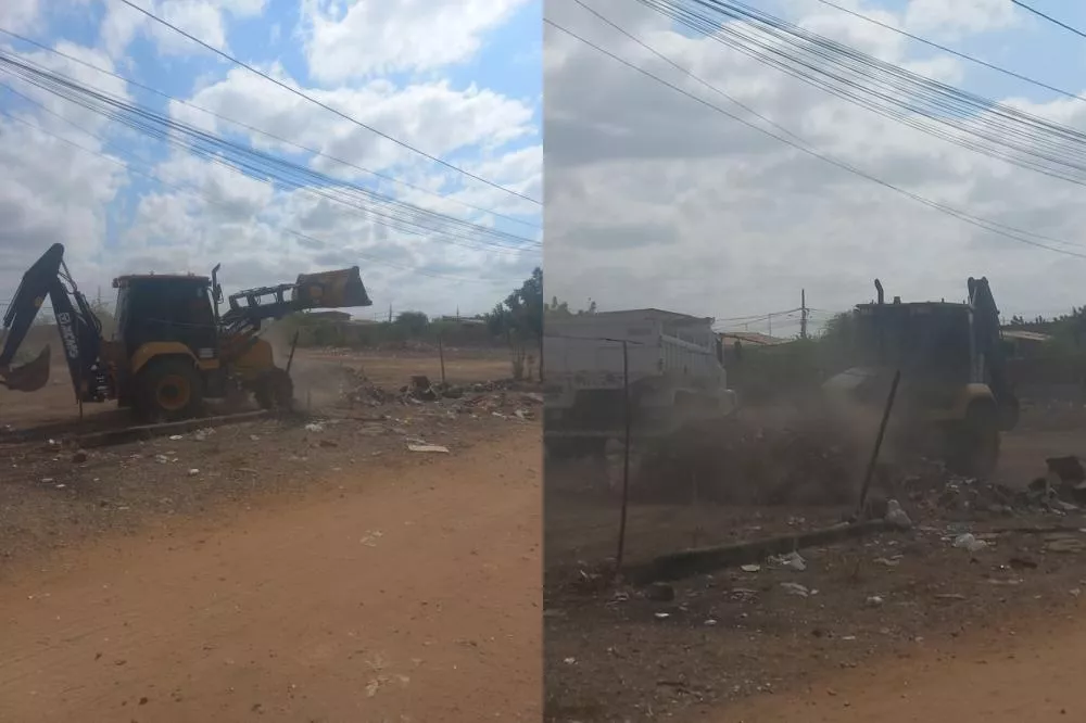 Prefeitura de Patos atende requerimento do vereador Galeguinho e realiza limpeza de terrenos no bairro Morro, na zona oeste da cidade