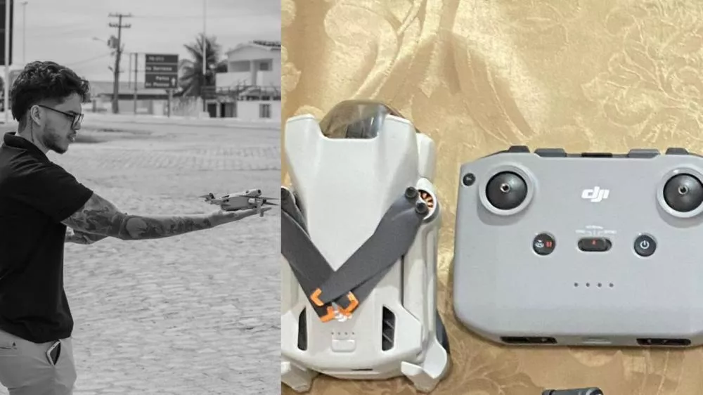 Filmmaker patoense perde maleta com drone durante trabalho em Patos e pede ajuda para reencontrar equipamento