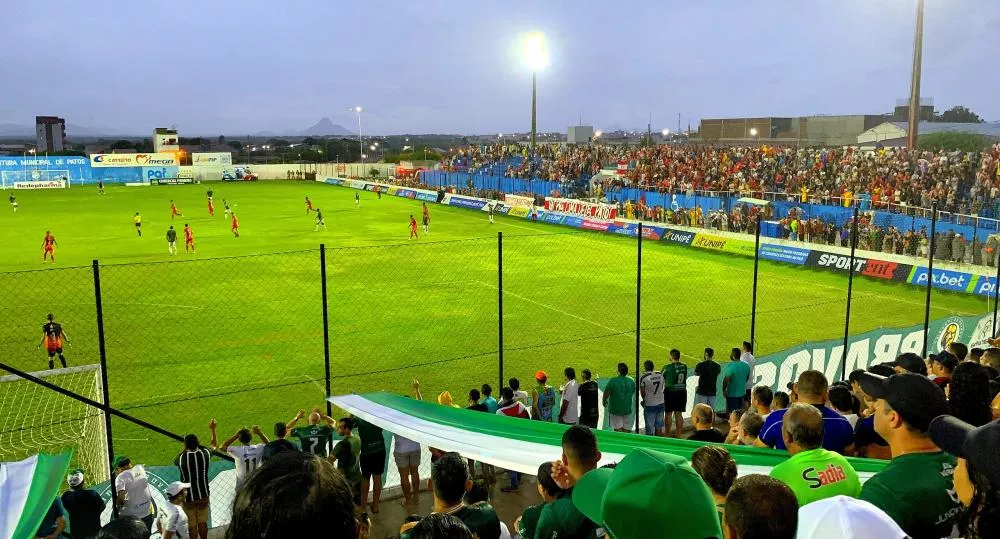 Esporte x Nacional durante o Campeonato Paraibano de 2025 (Foto: reprodução)