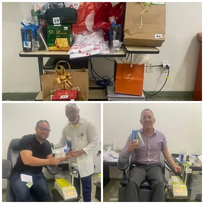 Hemonúcleo de Patos distribui brindes e reforça a importância das doações no Dia Nacional do Doador de Sangue