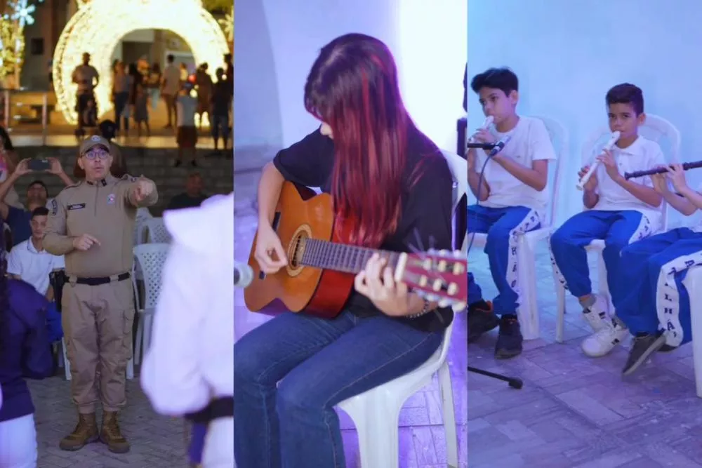 Polícia Militar realiza apresentação do projeto “Primeiros Acordes” na Concha Acústica, em Patos