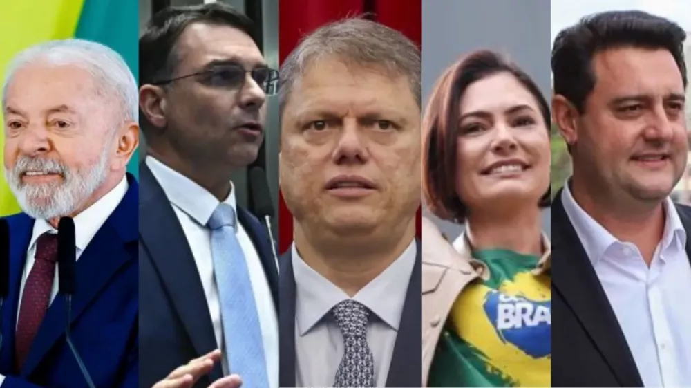 Lula lidera cenários de 1º turno e empata com Flávio, Tarcísio, Michelle e Ratinho no 2º turno, aponta levantamento do Paraná Pesquisas