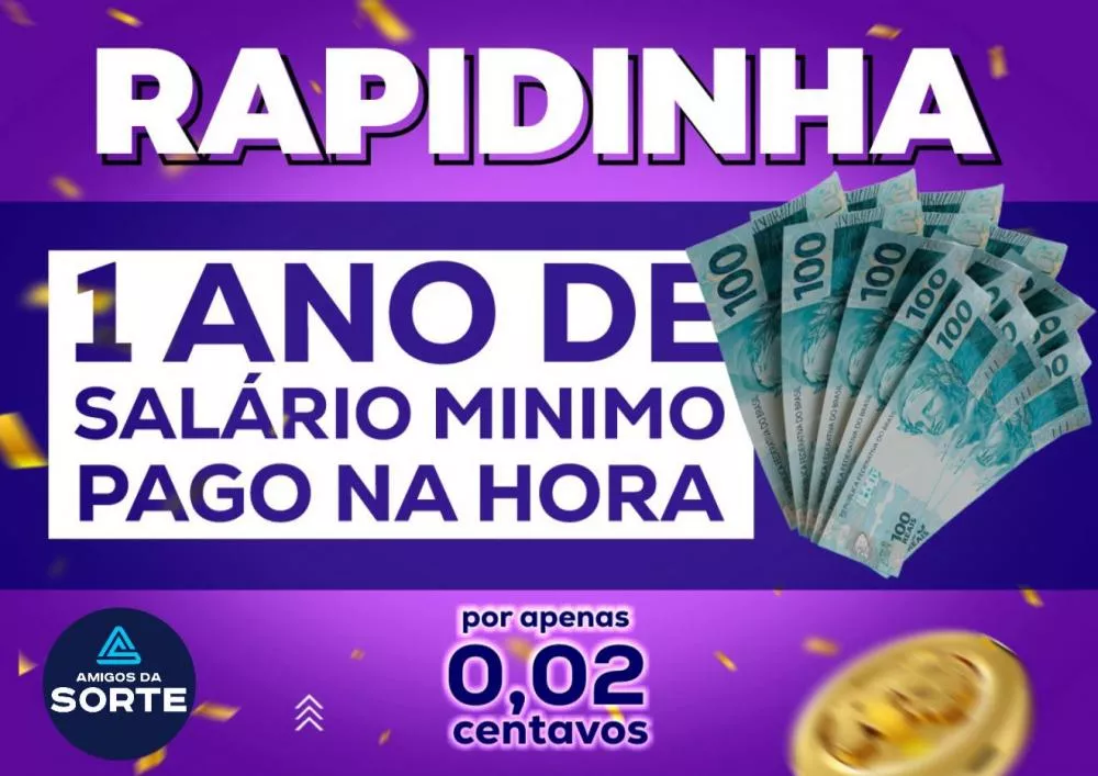 Grupo Amigos da Sorte lança ação que vai sortear 1 ano de salário mínimo pela Loteria Federal